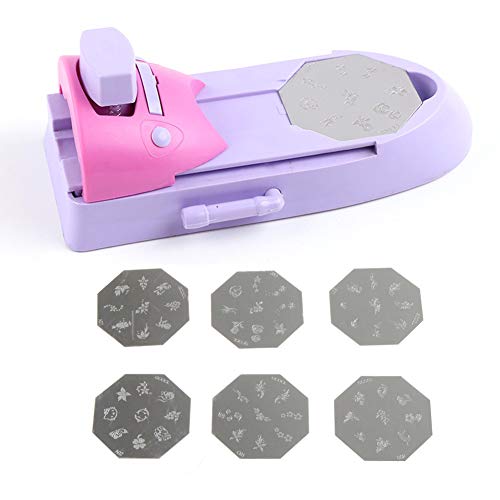 Delleu Nagel Kunst Stamping Kit Nail Art Drucker Zeichnung Druckmuster Stempel Maniküre Maschine Stamper DIY von Delleu