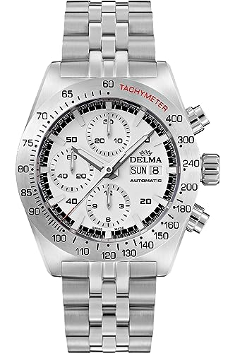 Delma Montego Herren Uhr analog Automatik mit Edelstahl Armband 41701.732.6.011 von Delma