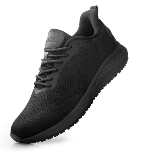 Rutschfeste Arbeitsschuhe für Herren, Zapatos de Trabajo para Hombres, rutschfest, bequem, leicht, Lebensmittel-Service, Koch-Sneaker in Küche, Restaurant, Größe M oder breit, Größe 39-47, Schwarz Rutschfeste Arbeitsschuhe für Herren, Zapatos de Trabajo para Hombres, rutschfest, bequem, leicht, Lebensmittel-Service, Koch-Sneaker in Küche, Restaurant, Größe M oder breit, Größe 39-47, Schwarz von Delobi
