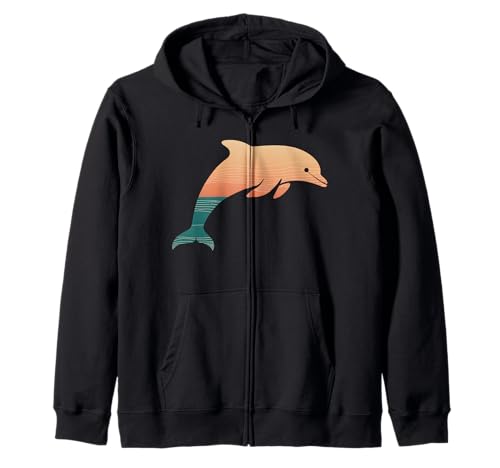 Delphin Tshirt Männer Delfin Orange Animal School Sport Kapuzenjacke von Delphin TShirt Männer Frauen Tierschule Sport