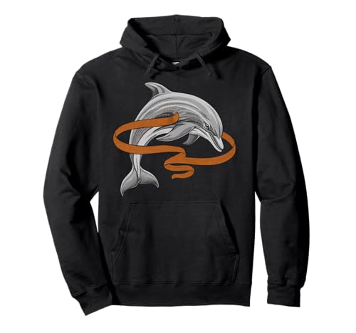 Delphin Tshirt Männer Delfin Orange Animal School Sport Pullover Hoodie von Delphin TShirt Männer Frauen Tierschule Sport