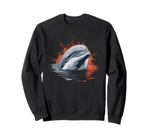 Delphin Tshirt Männer Delfin Orange Animal School Sport Sweatshirt von Delphin TShirt Männer Frauen Tierschule Sport