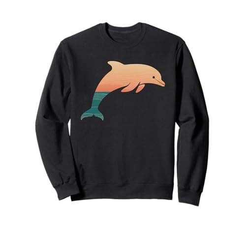 Delphin Tshirt Männer Delfin Orange Animal School Sport Sweatshirt von Delphin TShirt Männer Frauen Tierschule Sport