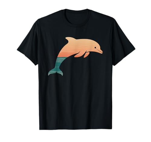 Delphin Tshirt Männer Delfin Orange Animal School Sport T-Shirt von Delphin TShirt Männer Frauen Tierschule Sport