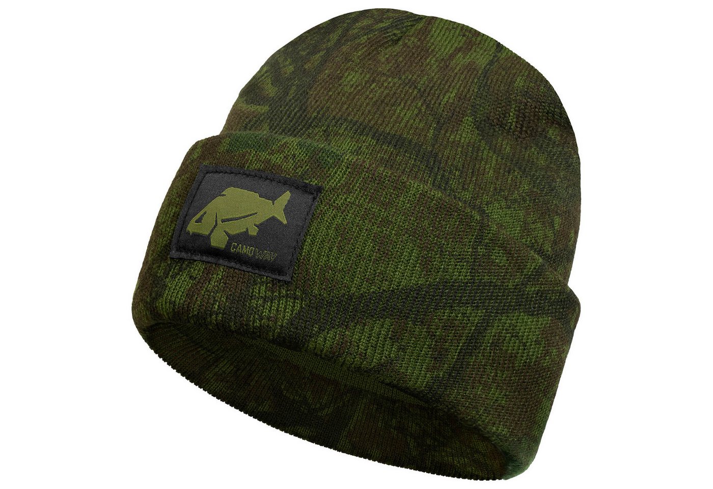 Delphin.sk Beanie Delphin Beanie Strickmütze Outline Grün Camo Herren von Delphin.sk