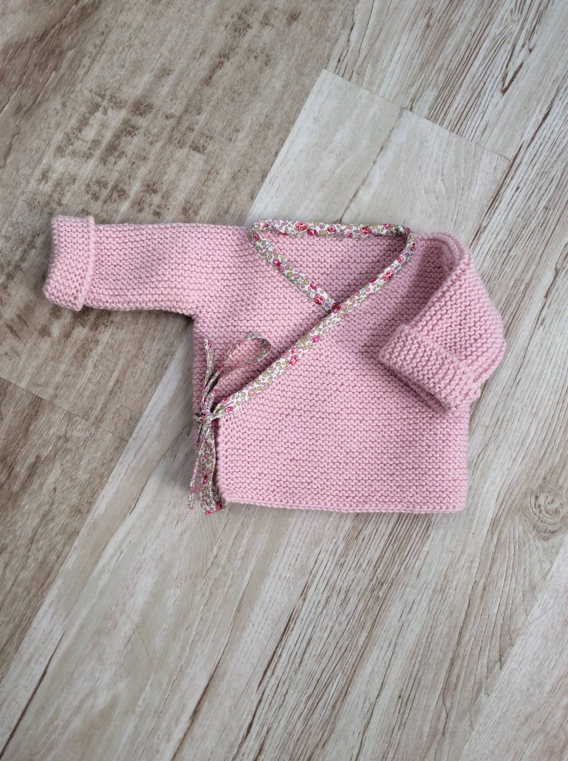 Babyweste, Wickelweste, Wollweste, Baby-strickjacke Aus Reiner Wolle | 100% Merino, Handgestrickt von DelphineCFrance