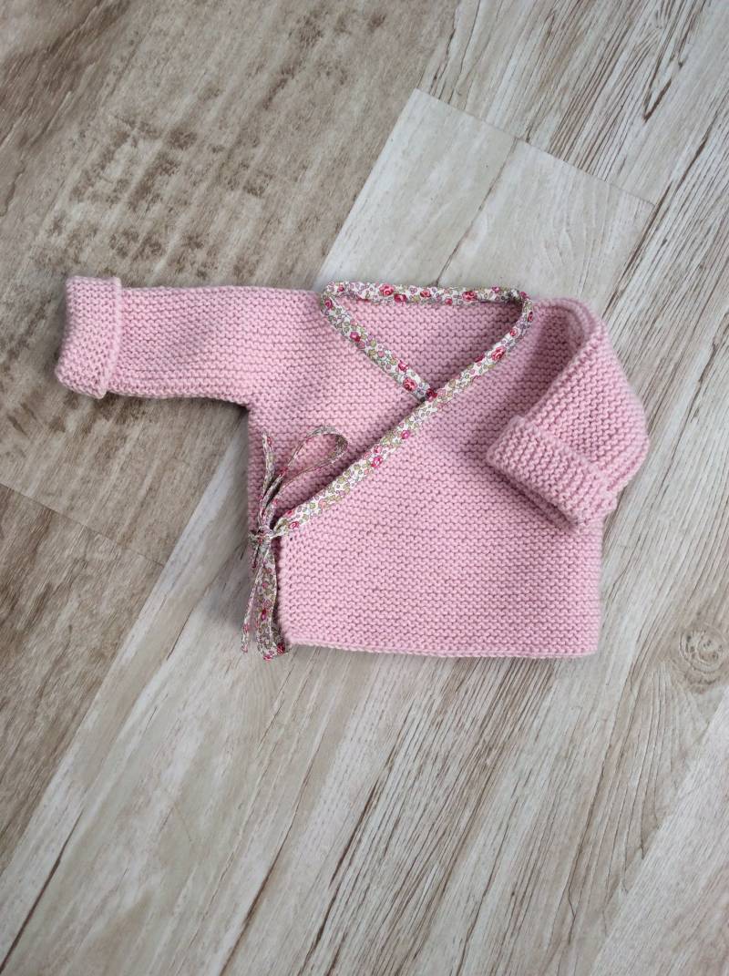 Babyweste, Wickelweste, Wollweste, Baby-strickjacke Aus Reiner Wolle | 100% Merino, Handgestrickt von DelphineCFrance