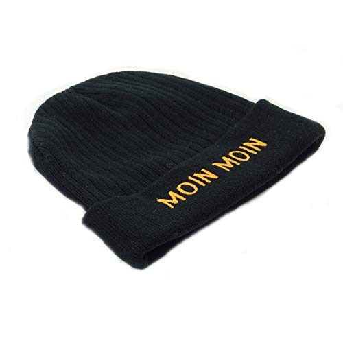 Strickmütze Moin Moin in schwarz von Gerkimex von GONDMAX
