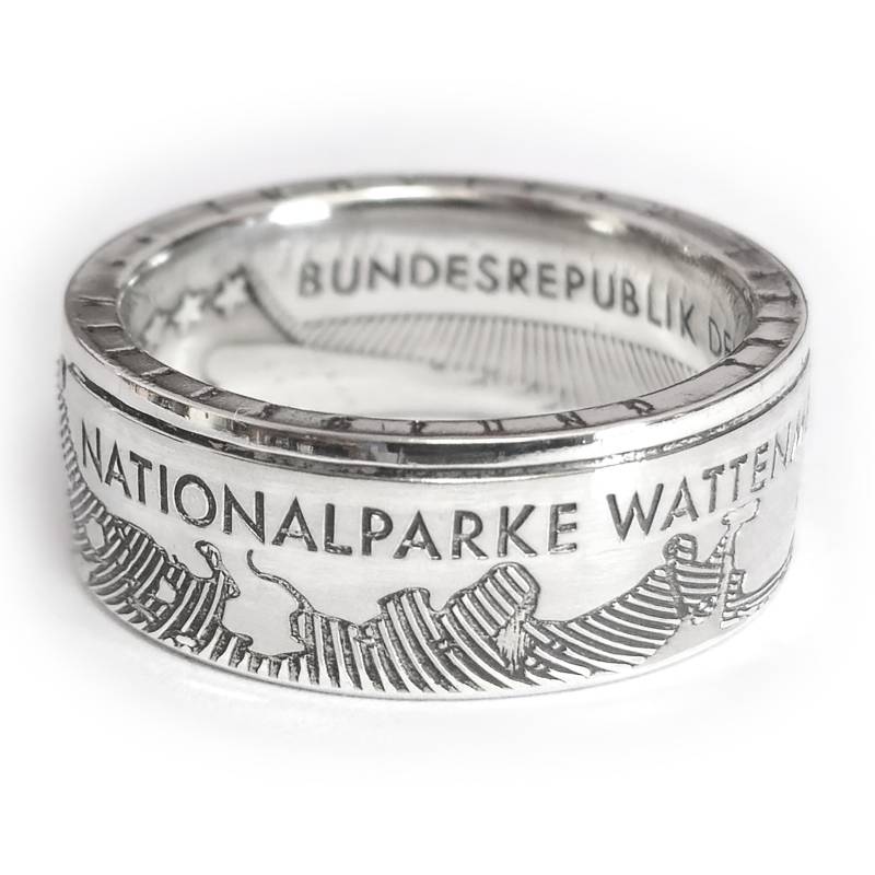 Münzring 10 Euro 2004 Nationalpark Wattenmeer Silber 925Er Größe 56 Bis 74 Coin Ring Münze Münzschmuck von DeltaDesign24