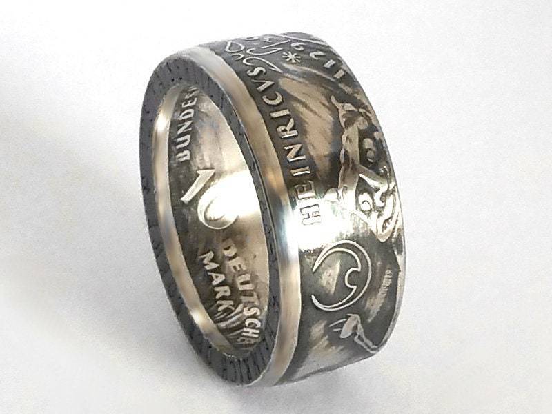 Münzring 10 Mark 1995 Heinrich Der Löwe Silber 625Er Größe 56 Bis 72 Coin Ring Münze Münzschmuck von DeltaDesign24