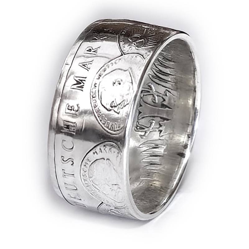 Münzring 10 Mark 1998 50 Jahre Deutsche Silber 925Er Größe 56 Bis 72 Coin Ring Münze Münzschmuck von DeltaDesign24