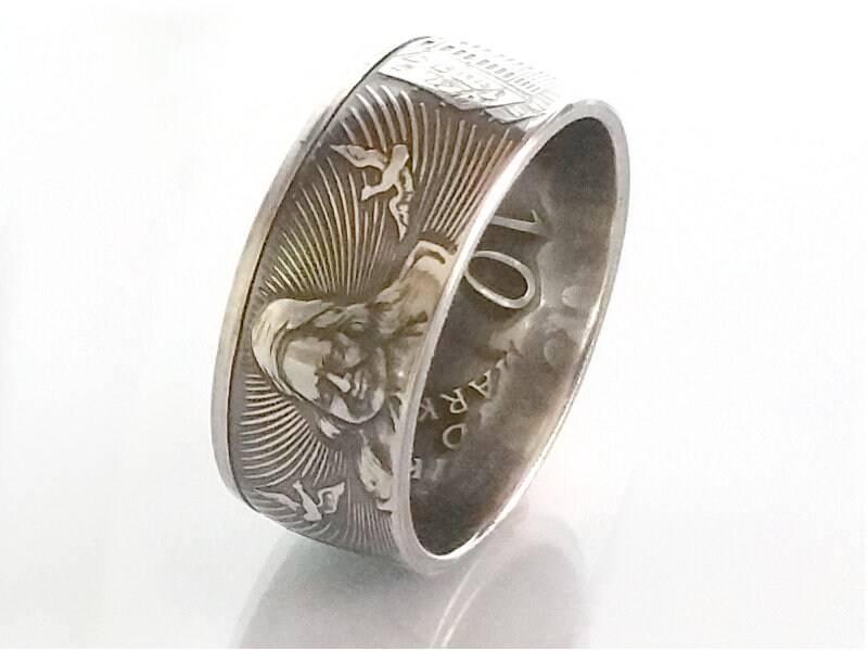 Münzring 10 Mark 1998 Franckesche Stiftungen Silber 925Er Größe 56 Bis 72 Coin Ring Münze Münzschmuck von DeltaDesign24