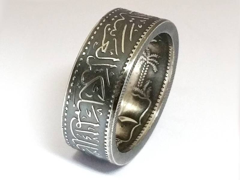 Münzring Saudi-Arabien 1 Riyal Silber 917Er Größe 54 Bis 68 Coin Ring Münze Münzschmuck von DeltaDesign24