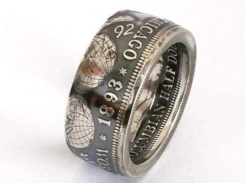 Münzring Usa 1/2 Dollar 1893 Columbian Exposition Silber 900Er Größe 58 Bis 72 Coin Ring Münze Münzschmuck von DeltaDesign24