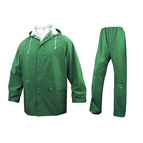 Delta Plus Panoply EN304 Regenanzug, PVC-beschichtet, wasserdicht, Grün, grün, Medium von Deltaplus