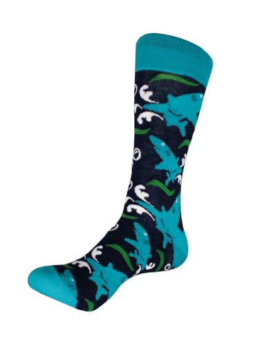 Deluxebase Socken Anisox aus Bio-Baumwolle und recyceltem Polyester Tierdruck Neuheit Socken für Männer, Frauen & Kinder Lustige Unisex Socken, hai, 3-7 Deluxebase Socken Anisox aus Bio-Baumwolle und recyceltem Polyester Tierdruck Neuheit Socken für Männer, Frauen & Kinder Lustige Unisex Socken, hai, 3-7 von Anisox