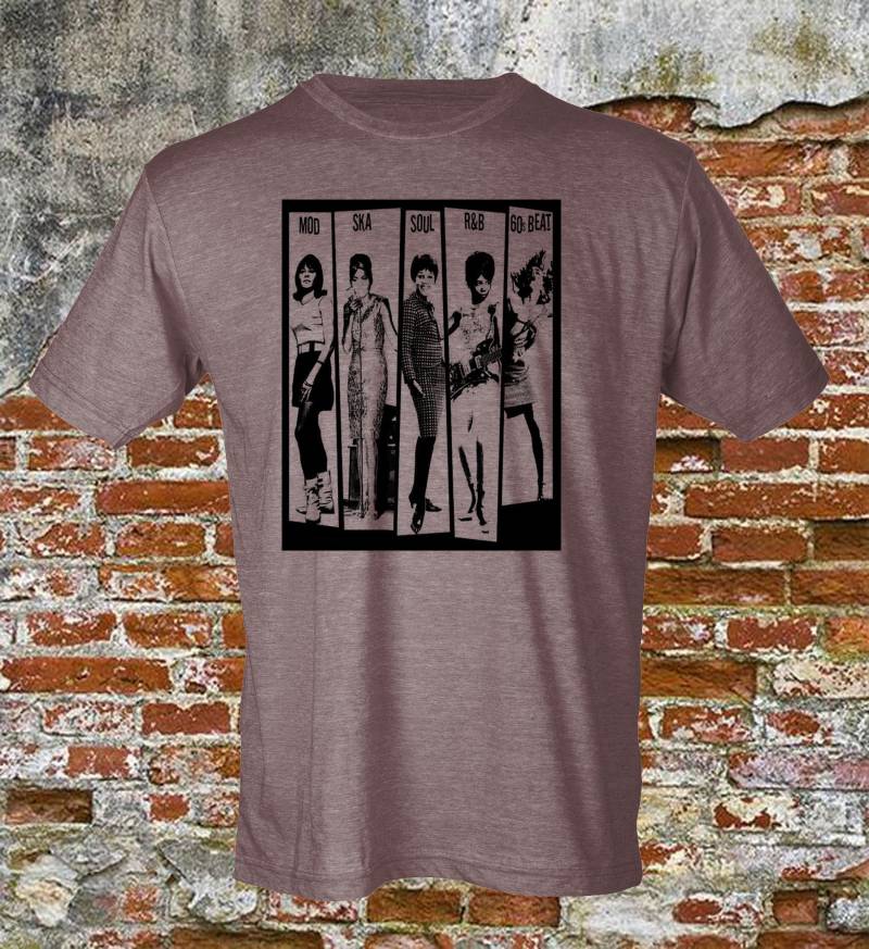 60 Music Soul R&b Blue Vintage T-Shirt von Deluxesoultees