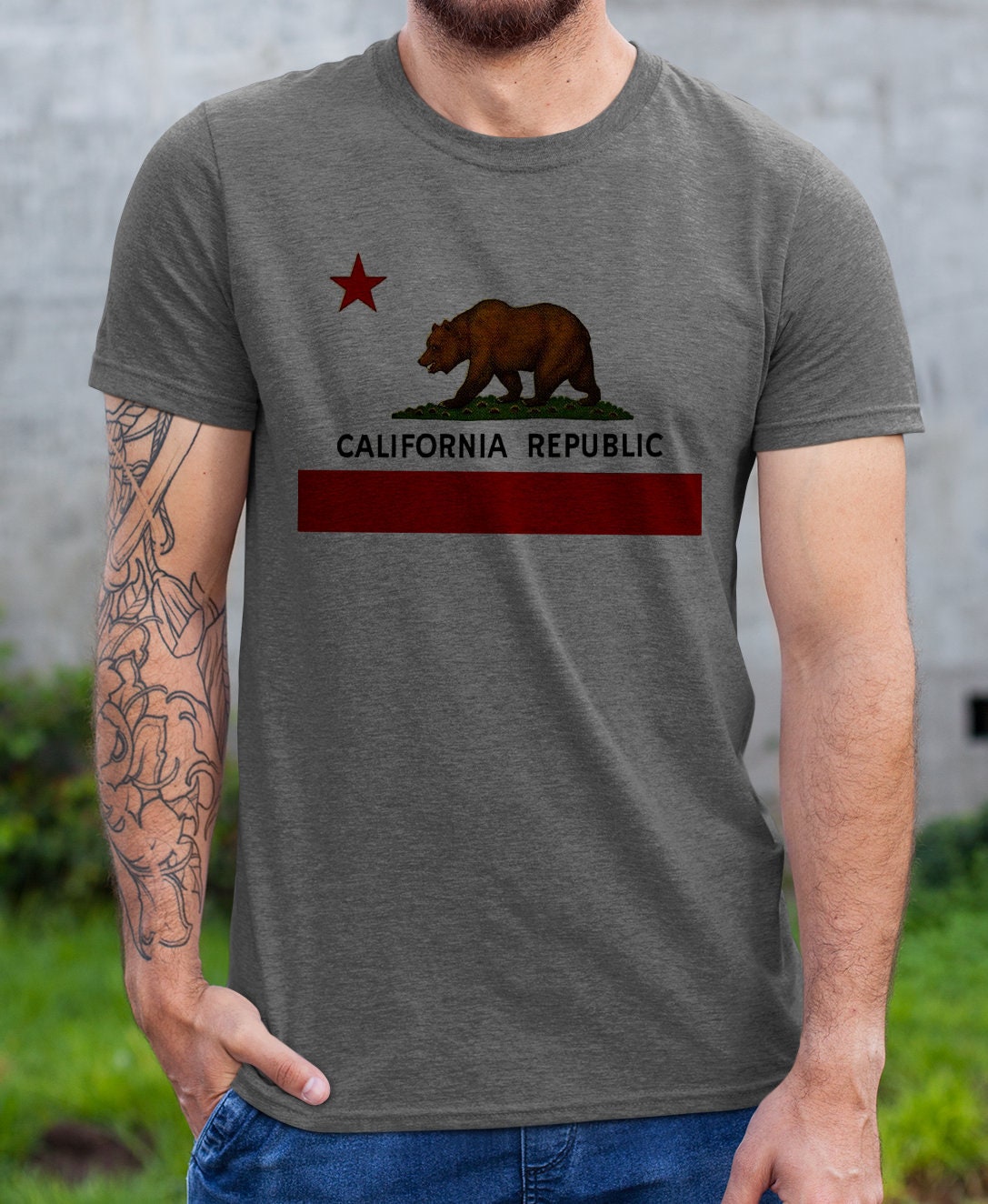 Kalifornien Republik Vintage Retro T-Shirt Kalifornien Republik Vintage Retro T-Shirt von Deluxesoultees