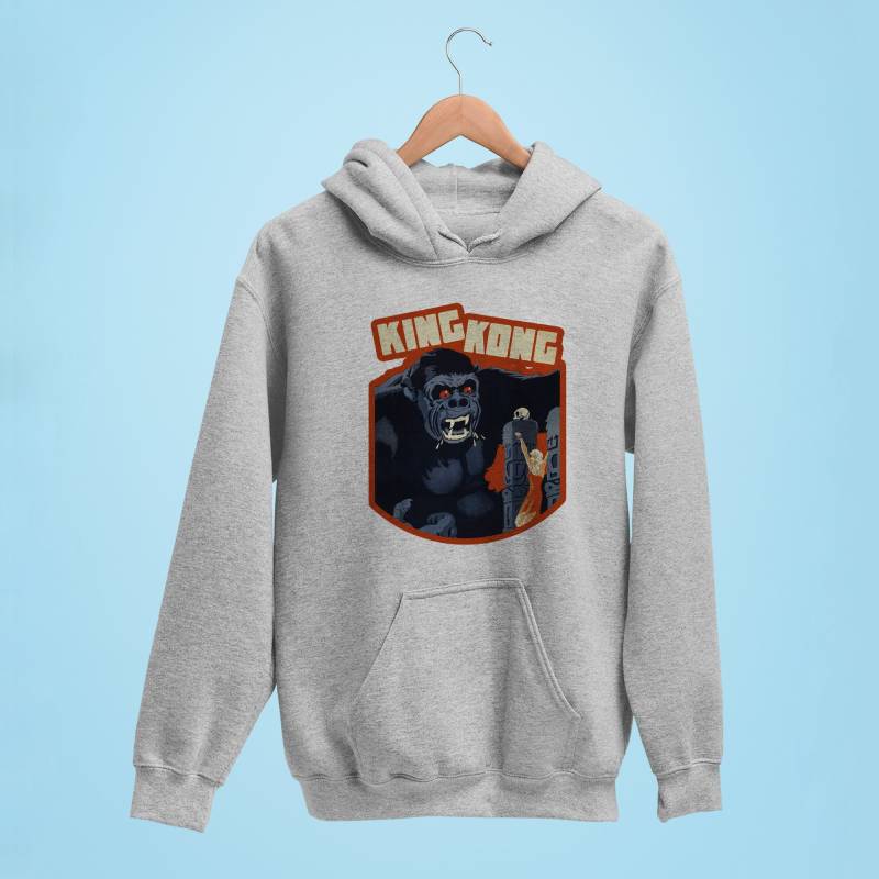Pullover Hoodie "King Kong" Vintage Poster Style Deluxe Soul Tees von Deluxesoultees