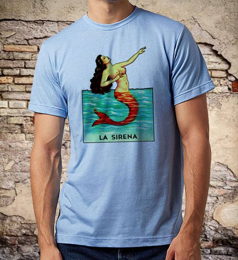 Retro Sirena Vintage Design T-Shirt von Deluxesoultees