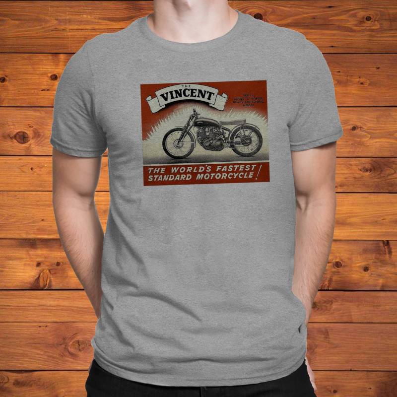Vintage Design Das Vincent Motorrad-T-Shirt von Deluxesoultees