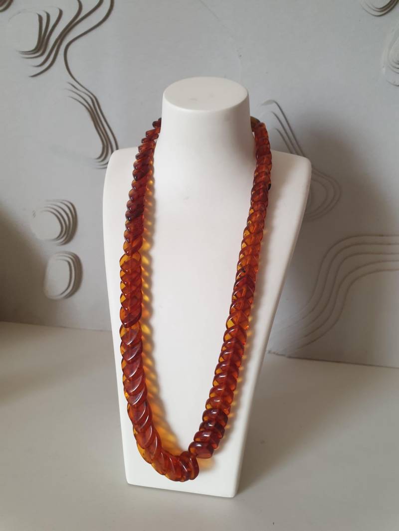 Bernstein Kette Hertz Form in Verlauf Kurze 20 cm von DemDemShop