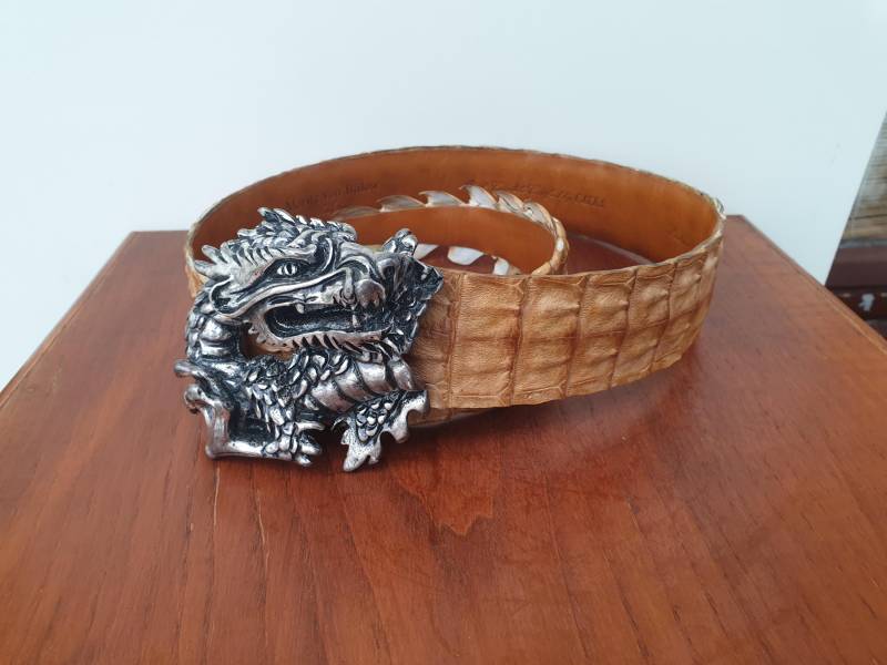 Exklusiv Krokodil Leder Gürtel Moritz V Bülow Italy Handmade No 296 Krokogürtel Exklusiv Krokodil Leder Gürtel Moritz V Bülow Italy Handmade No 296 Krokogürtel von DemDemShop