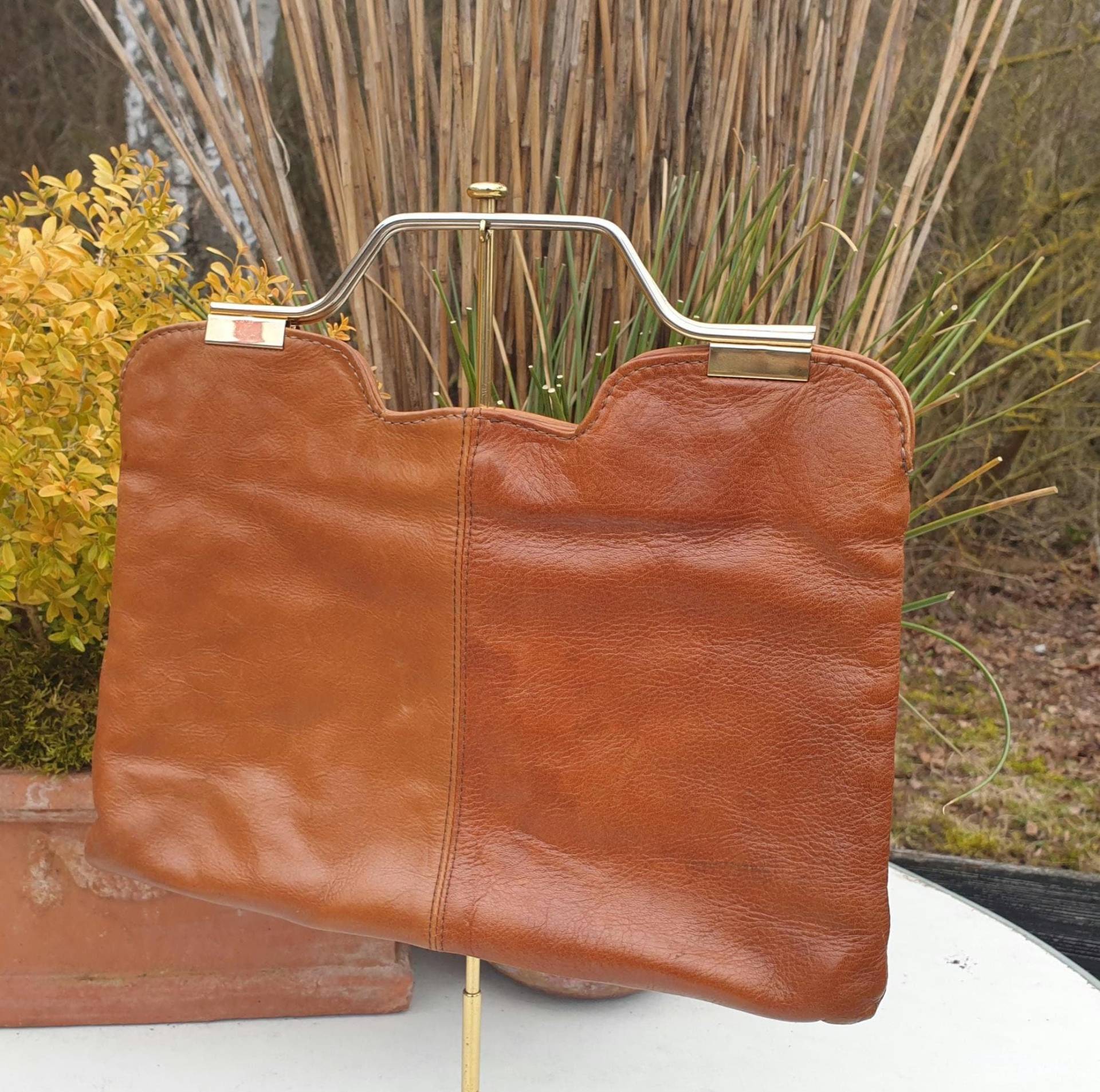 Vintage Handtasche - Damentasche Leder Tasche von DemDemShop