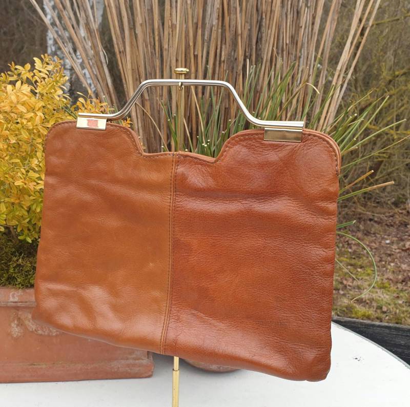 Vintage Handtasche - Damentasche Leder Tasche von DemDemShop