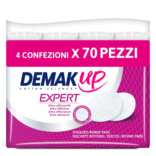 Demak'Up Duo+ Make-up-Entfernerscheiben, 4er Pack (4 x 70 Stück) von Demak'Up