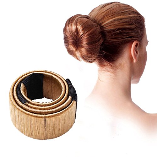 Damen Dutt Hilfe Haar Styling Frisurenhilfe Haarschmuck Haar clip Mädchen Hair Styling Tool Donut Hair Bun Maker French Twist Haar Brötchen Styling Braid Halter Werkzeug für lange und dicke Haare von Demarkt