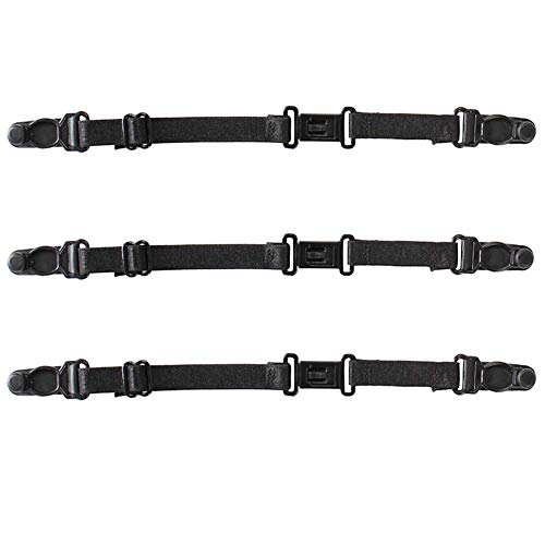 Demarkt 3X Anti Rutsch BH Träger Halter Elastische Verstellbare BH Träger Magic Straps Schwarz von Demarkt