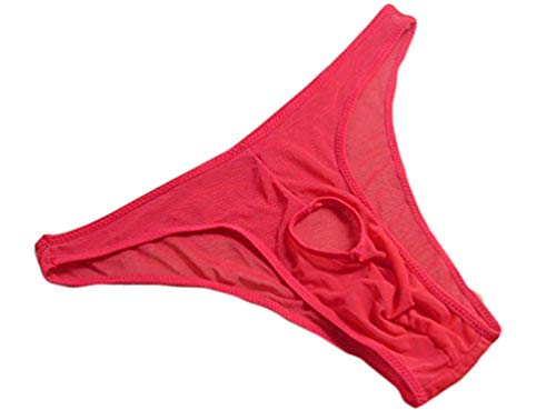 Demarkt Herren Hohle Shorts Slips G-String Tanga Transparent Bikini Slips durch die Penis und Hoden Penis Loch vorn Männliches Symbol von Demarkt