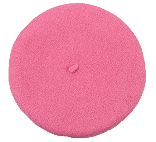 Demarkt Kinder Barett Mütze Mädchen Baskenmütze Französische Baskenmützen Kindermütze Prinzessinhut (Rosa) von Demarkt