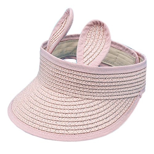 Demarkt Kinder Visor Sonnenvisor Baby Hut Mütze Sunvisor mit Klettverschluss Rosa von Demarkt