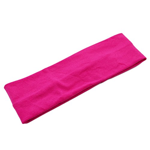 Demarkt Sport Headband Stirnband für Running Yoga Fitness 21 * 7CM Rose Rot von Demarkt