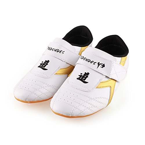 Demeras Taekwondo Sport Boxen Kung Fu Tai Chi Leichte Schuhe, Geeignet für Erwachsene und Kinder, Männer und Frauen.(33（215cm) von Demeras