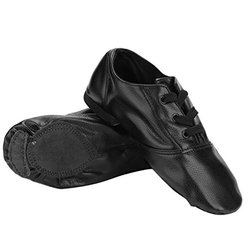 Jazz Dance Schuhe Soft PU Dancewear Soft Soled Schuhe für Kinder Adult Black(37) von Demeras