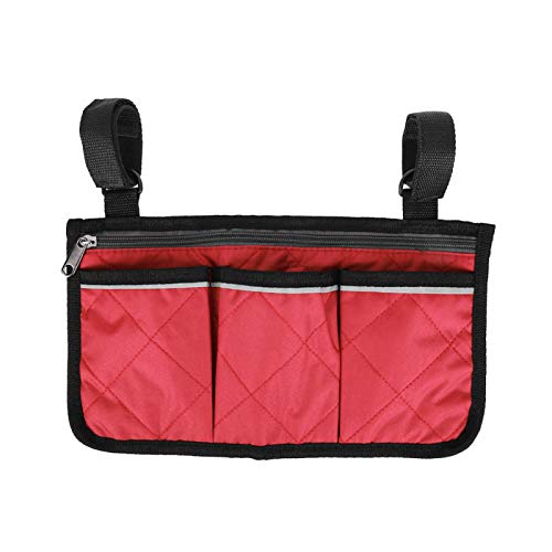 Rollstuhl-Tasche Rollstuhl-Seitentasche Rollstuhl-Tragetasche, Multifunktionale Armlehnen-Tasche Organizer-Tasche von Demeras