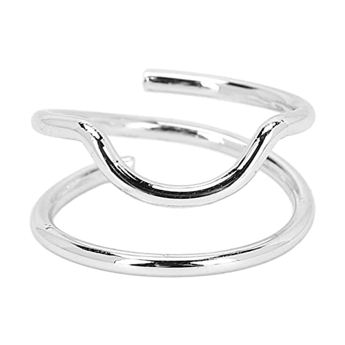 Zeigefinger-Nagelringe, Midi-Ringe, Vintage-Ringe, Nagelkunst-Charm, Maniküre-Ringe, Nagelzubehör für Frauen und Mädchen(3046 Platin) von Demeras