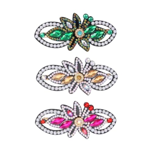 3Pcs DIY Diamond Painting Haarspangen Schmetterling Haarnadeln, Diamant Painting Bowknot für Damen, Mädchen, DIY Haarschmuck Haarnadel Haar Deko Geschenk (G) von Demiawaking