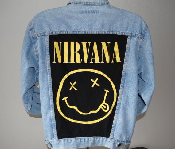 Benutzerdefinierte Zurück Patch Jeansjacke Benutzerdefinierte Zurück Patch Jeansjacke von DemimDaze