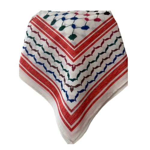 Demmi Falestini Keffiyeh Bandana-Kollektion, Regenbogen, 22 x 22 Demmi Falestini Keffiyeh Bandana-Kollektion, Regenbogen, 22 x 22 von Demmi Falestini