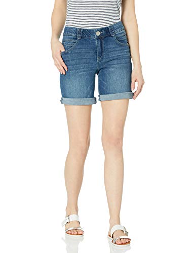 Democracy Damen 7" "Ab Solution Short Jeans, blau, 44 von Democracy