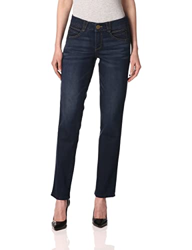 Democracy Damen Ab Solution Straight Leg Jeans, Indigo, 36 von Democracy