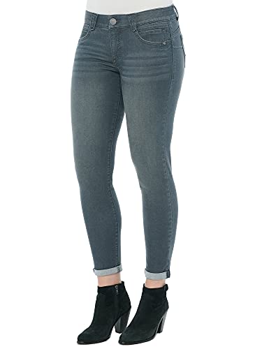 Democracy Damen Ab Solution Ankle Skimmer Jeans, grau, 48 von Democracy