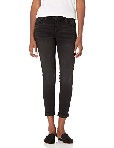 Democracy Damen Ab Solution Ankle Skimmer Jeans, schwarz, 38 von Democracy