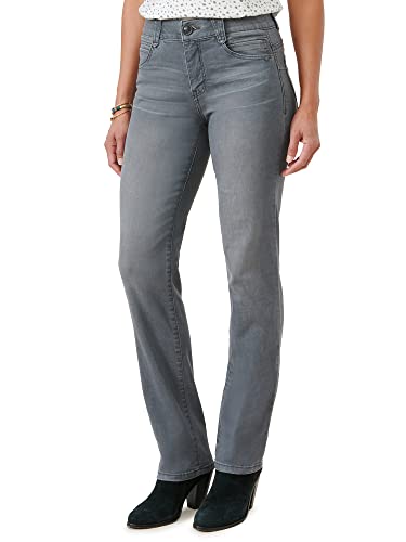 Democracy Damen Ab Solution Straight Leg Jeans, GRAU, 48 von Democracy
