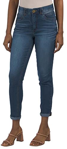 Democracy Damen Jeans Ab Solution Straight Leg, Skyrise Blue Vintage, 38 von Democracy