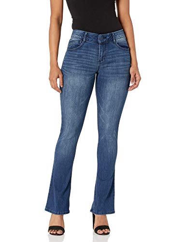 Democracy Damen Petite Ab Solution Itty Bitty Boot Jeans, Blau, 34 Zierlich von Democracy